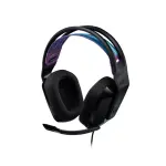 AUDÍFONOS DE DIADEMA GAMING DE COLOR NEGRO LOGITECH DE CABLE CON MICRÓFONO PLUG-AND-PLAY G335